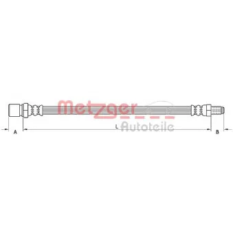 Flexible de frein METZGER 4110926