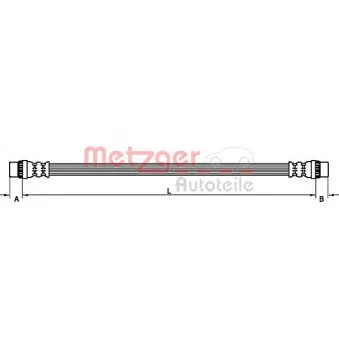 Flexible de frein METZGER