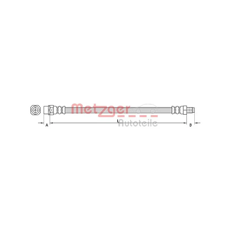 Flexible de frein METZGER 4110942