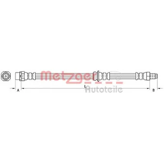 Flexible de frein METZGER