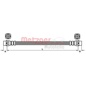 Flexible de frein METZGER 4110952