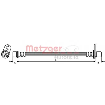 Flexible de frein METZGER 4110957