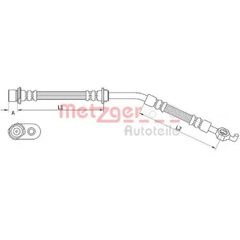 Flexible de frein METZGER 4110966