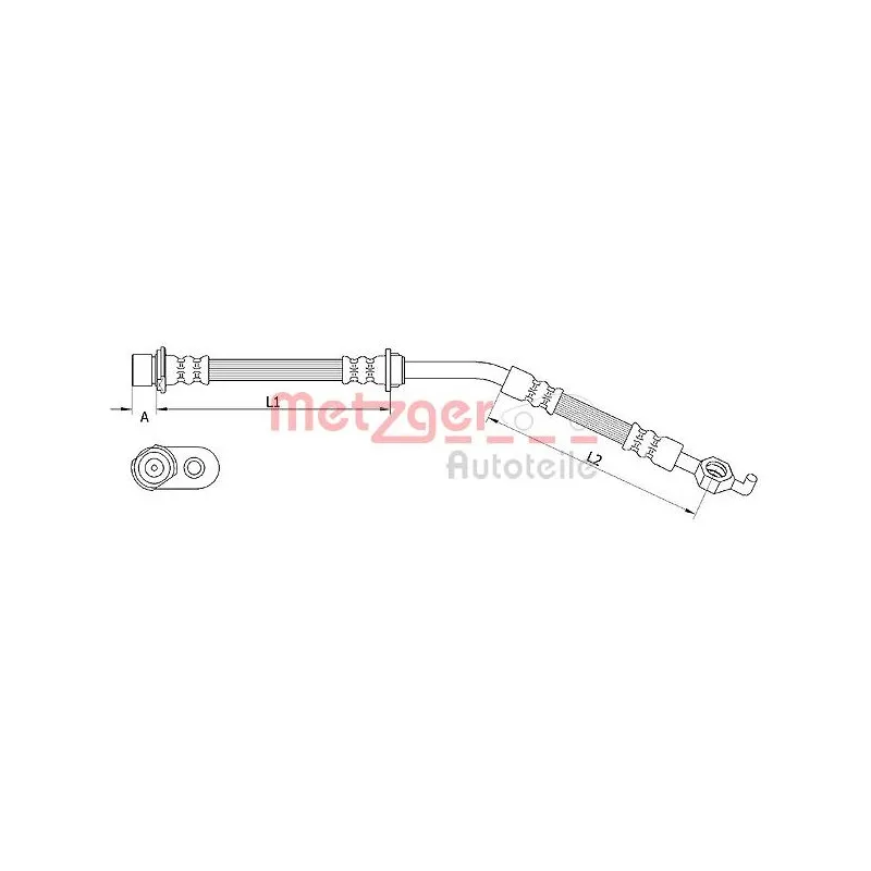 Flexible de frein METZGER 4110966