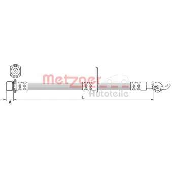 Flexible de frein METZGER