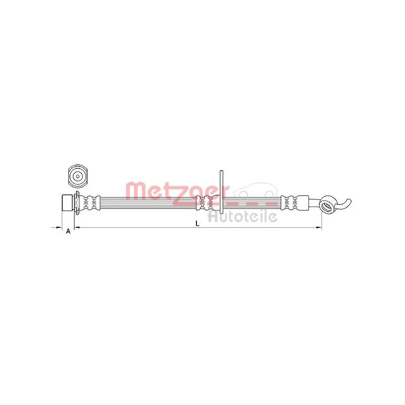Flexible de frein METZGER 4110985