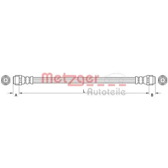 Flexible de frein METZGER 4110994