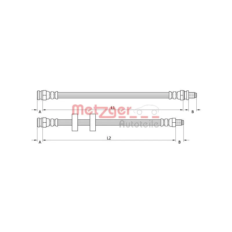 Flexible de frein METZGER 4110995