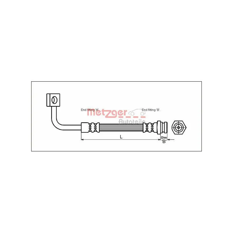 Flexible de frein METZGER 4111020