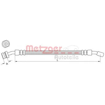 Flexible de frein METZGER