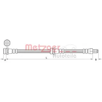 Flexible de frein METZGER