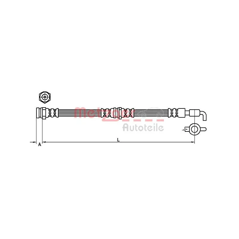 Flexible de frein METZGER 4111037