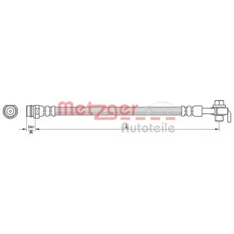 Flexible de frein METZGER 4111039