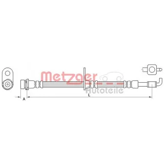 Flexible de frein METZGER 4111040
