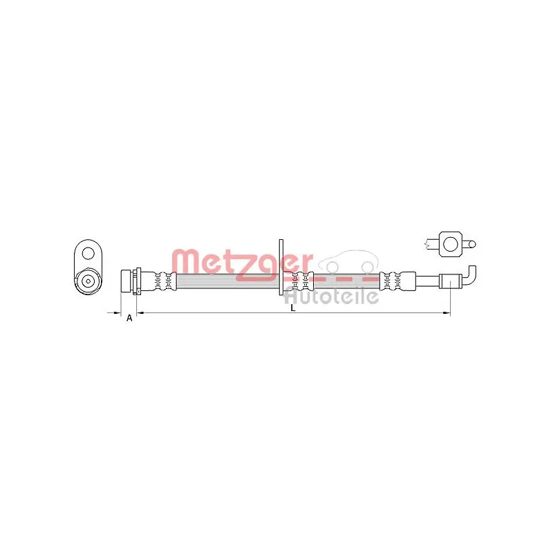 Flexible de frein METZGER 4111040