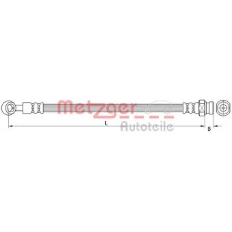 Flexible de frein METZGER 4111047