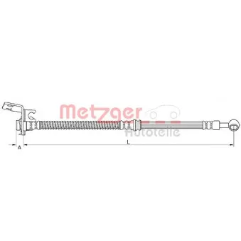 Flexible de frein METZGER 4111048