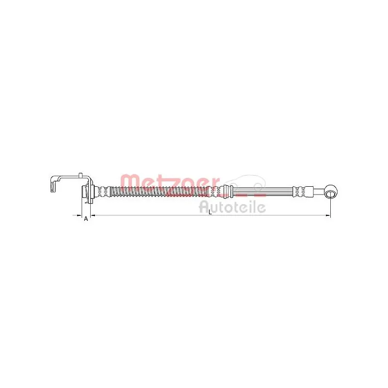 Flexible de frein METZGER 4111049