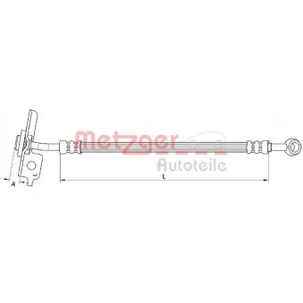 Flexible de frein METZGER 4111054