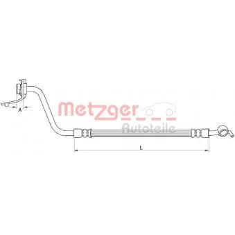 Flexible de frein METZGER 4111057