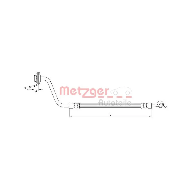 Flexible de frein METZGER 4111057