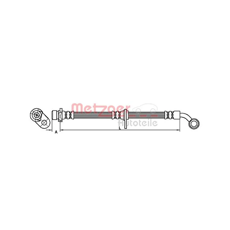 Flexible de frein METZGER 4111069