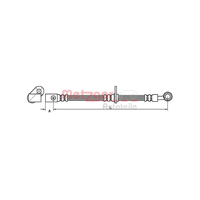 Flexible de frein METZGER 4111070