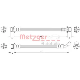Flexible de frein METZGER 4111074