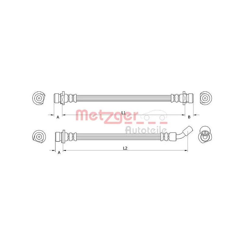 Flexible de frein METZGER 4111074