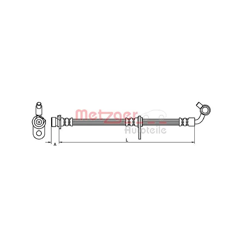Flexible de frein METZGER 4111079
