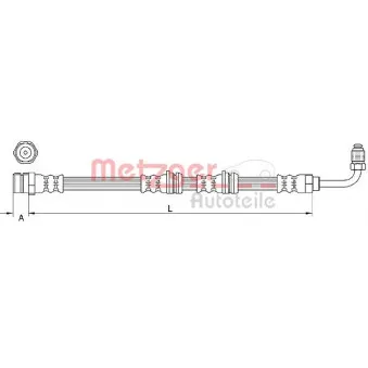 Flexible de frein METZGER 4111087