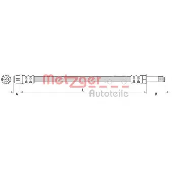 Flexible de frein METZGER 4111090