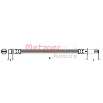 Flexible de frein METZGER 4111092