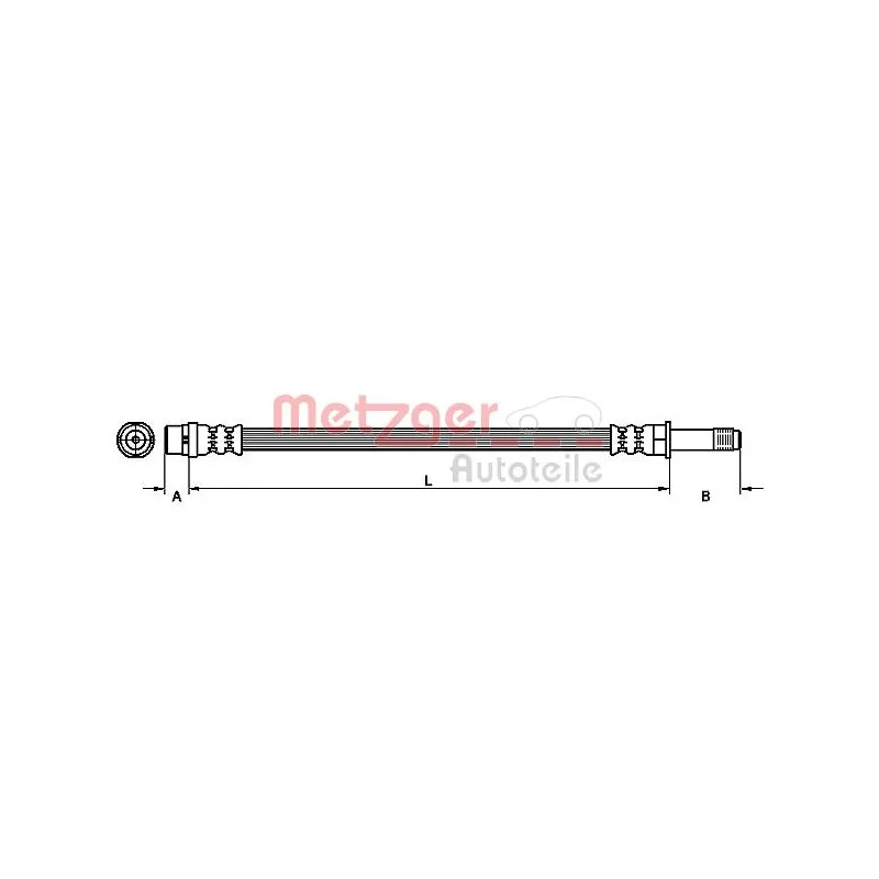 Flexible de frein METZGER 4111092