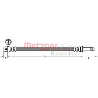 Flexible de frein METZGER 4111093