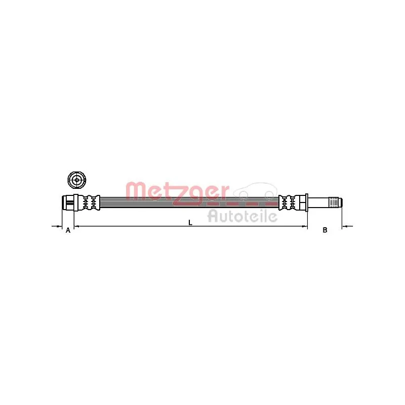 Flexible de frein METZGER 4111093