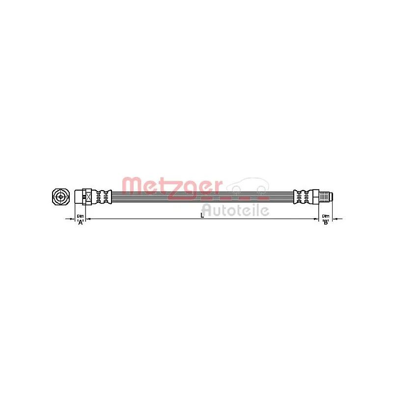 Flexible de frein METZGER 4111097