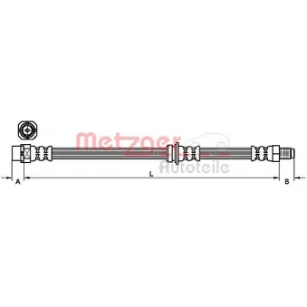 Flexible de frein METZGER 4111098