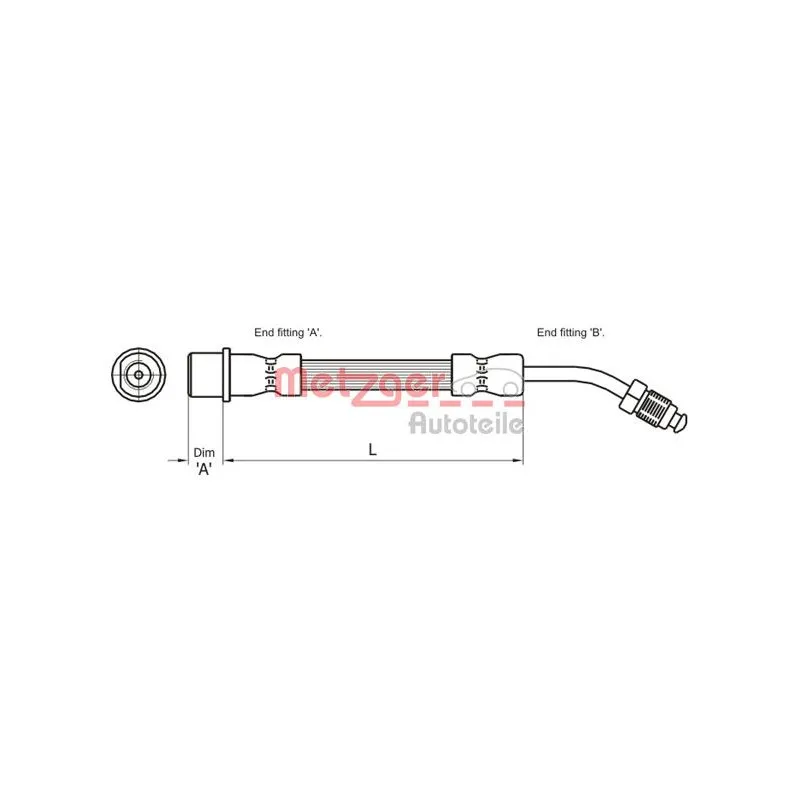 Flexible de frein METZGER 4111108