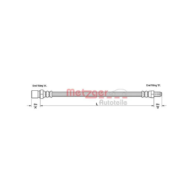 Flexible de frein METZGER 4111112