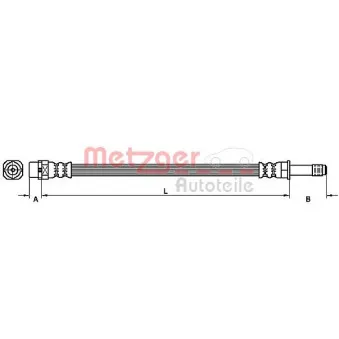 Flexible de frein METZGER 4111115