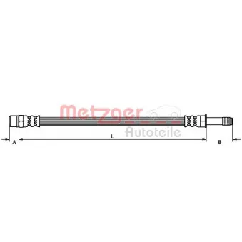 Flexible de frein METZGER 4111116