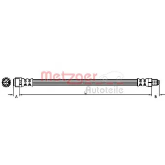 Flexible de frein METZGER 4111119