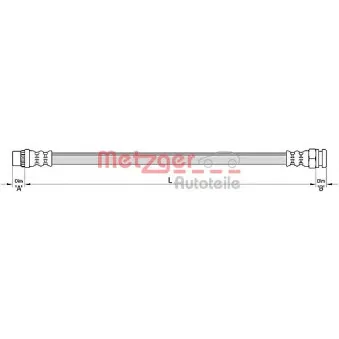 Flexible de frein METZGER