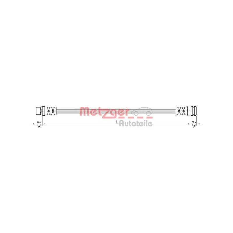 Flexible de frein METZGER 4111141