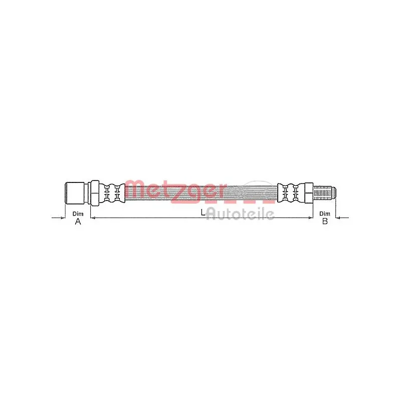Flexible de frein METZGER 4111150