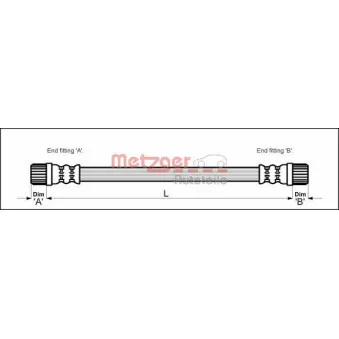 Flexible de frein METZGER 4111152