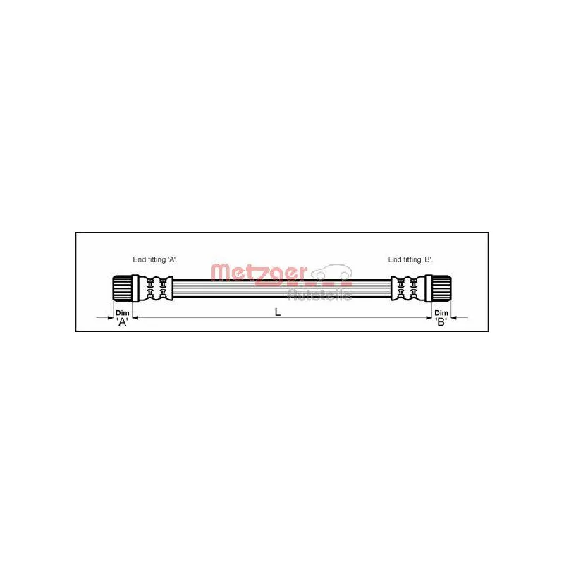 Flexible de frein METZGER 4111152