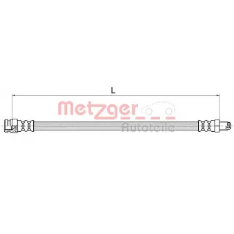 Flexible de frein METZGER 4111154