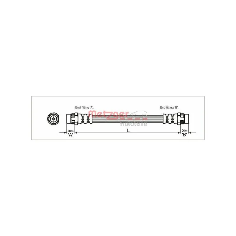 Flexible de frein METZGER 4111166